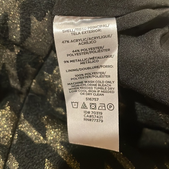 Ann Taylor Factory Black and Gold Skirt - Picture 3 of 3